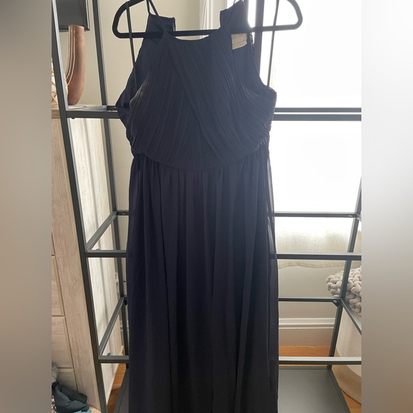 BHLDN chiffon navy dress - Picture 2 of 5